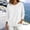 #H-White, variant on ZHYou Womens Long Sleeve Sweatshirts Henley Half Button Collared Loose Fit Drop Shoulder Casual Pullover Tops,White,Size M