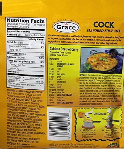 Pack of 3 Grace Cock Flavored Soup Mix 1.76 oz each