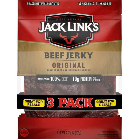 9.75oz Jack Link's Original Beef Jerky 1/1 Count Banded Consumer Unit