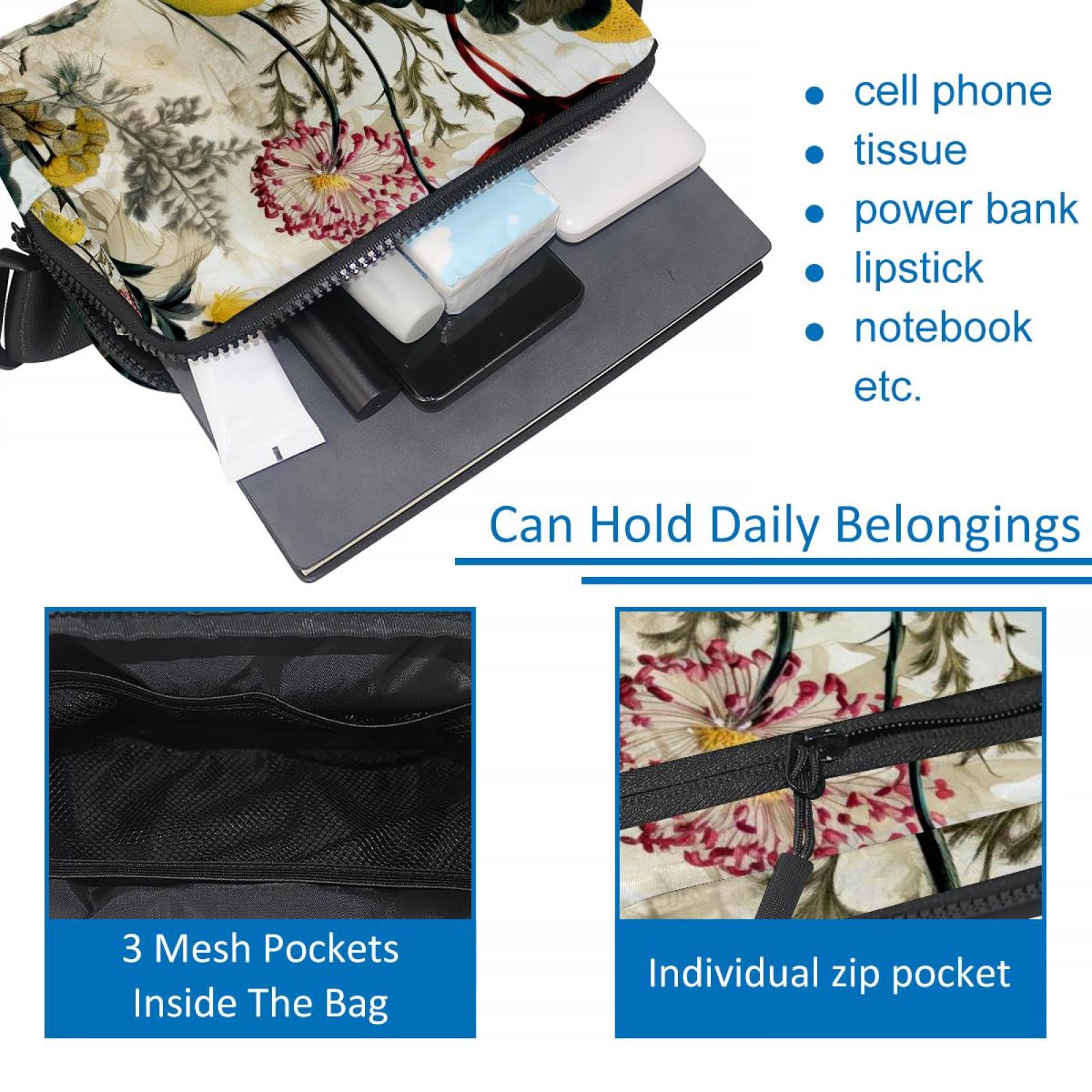 Ink plants Lightweight and Adjustable Running Belt Waist Pack Waist Bags for Unisex with Extension Strap