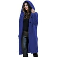 thumbnail image 2 of Usmixi Womens Winter Sweater Coat Sweater Overcoat for Women Plus Size Casual Solid Button Down Hooded Long Coats Comfy Knitted Sweater Outerwear 2023 Sweater Coat, 2 of 6