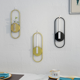 thumbnail image 1 of Vela ovalada de hierro nórdico, utensilio para pared de flores, colgante de pared, candelabro redondo, decoraciones, 1 of 2