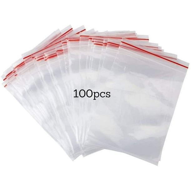 100pcs 12wire sacs d'emballage en plastique à fermeture