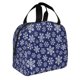 thumbnail image 2 of Disketp Snowflakes On Dark Blue Bolsa Térmica para Almuerzo para Hombre y Mujer, Ideal para Trabajo, Senderismo y Picnic, 2 of 8