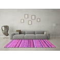 thumbnail image 3 of Ahgly Company Indoor Rectangle Abstract Purple Modern Area Rugs, 6' x 9', 3 of 4