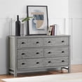 thumbnail image 2 of Alaterre Furniture Arden 6-Drawer Double Dresser, Solid Pine Wood, Black Metal Pulls, Anti-Tipping Kit Included, Modern Farmhouse Design, Driftwood Gray, 2 of 7