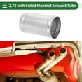 thumbnail image 2 of Tubo de escape recto Unique Bargains, tubo de escape modificado para automóvil, acero inoxidable T304, 5" de longitud, 2.75" de diámetro exterior, 2 of 7