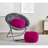 Mainstays Fluffy Faux Fur Decorative Pillow Set, 2 Pack, Ivory