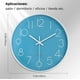 thumbnail image 2 of Reloj De Pared Cuarzo Moderno Silencioso Sala 30cm Modelo Blanco y Azul Acero, 2 of 4