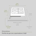 thumbnail image 2 of Parrilla de Gas 4 Quemadores Empotrable AVERA AI4B/Acero Inoxidable/Eléctrico/Plateado, 2 of 9