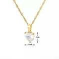 thumbnail image 4 of Charm Heart Cut Cubic Zircon Jewelry Women 925 Silver,Gold Necklace Pendant, 4 of 5