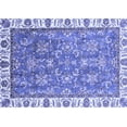 thumbnail image 1 of Ahgly Company Indoor Rectangle Abstract Blue Modern Area Rugs, 2' x 4', 1 of 4