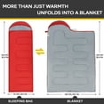 thumbnail image 2 of Kroyicegears Sleeping Bag for Camping -Backpacking Lightweight Sleeping Bag for Adult - 0.95kg Red, 2 of 6