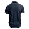 thumbnail image 6 of IWRICH Men's Polo Shirts Short Sleeve T Shirt Lightweight Casual Button up Shirts Summer Collared Tops with Pocket Navy XL, 6 of 7