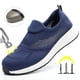 thumbnail image 2 of Zapatillas de trabajo ligeras de malla de verano, zapatos de seguridad con punta de acero para hombres y mujeres, zapatos de construcción transpirables, botas de trabajo, calzado, 2 of 5