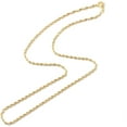 thumbnail image 2 of 1 Collar de cadena minimalista de latón chapado en oro de 18 quilates, estilo gargantilla, para hombre y mujer. Joyería personalizada, regalo de 44,3 cm (17,44 pulgadas)., 2 of 3