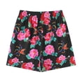 thumbnail image 7 of CPNG Children's Boys Summer Casual Shorts Chinese Flower Graphic Printed Shorts Elastic High Waist Loose Fit Shorts(Black,5-6 Years), 7 of 7