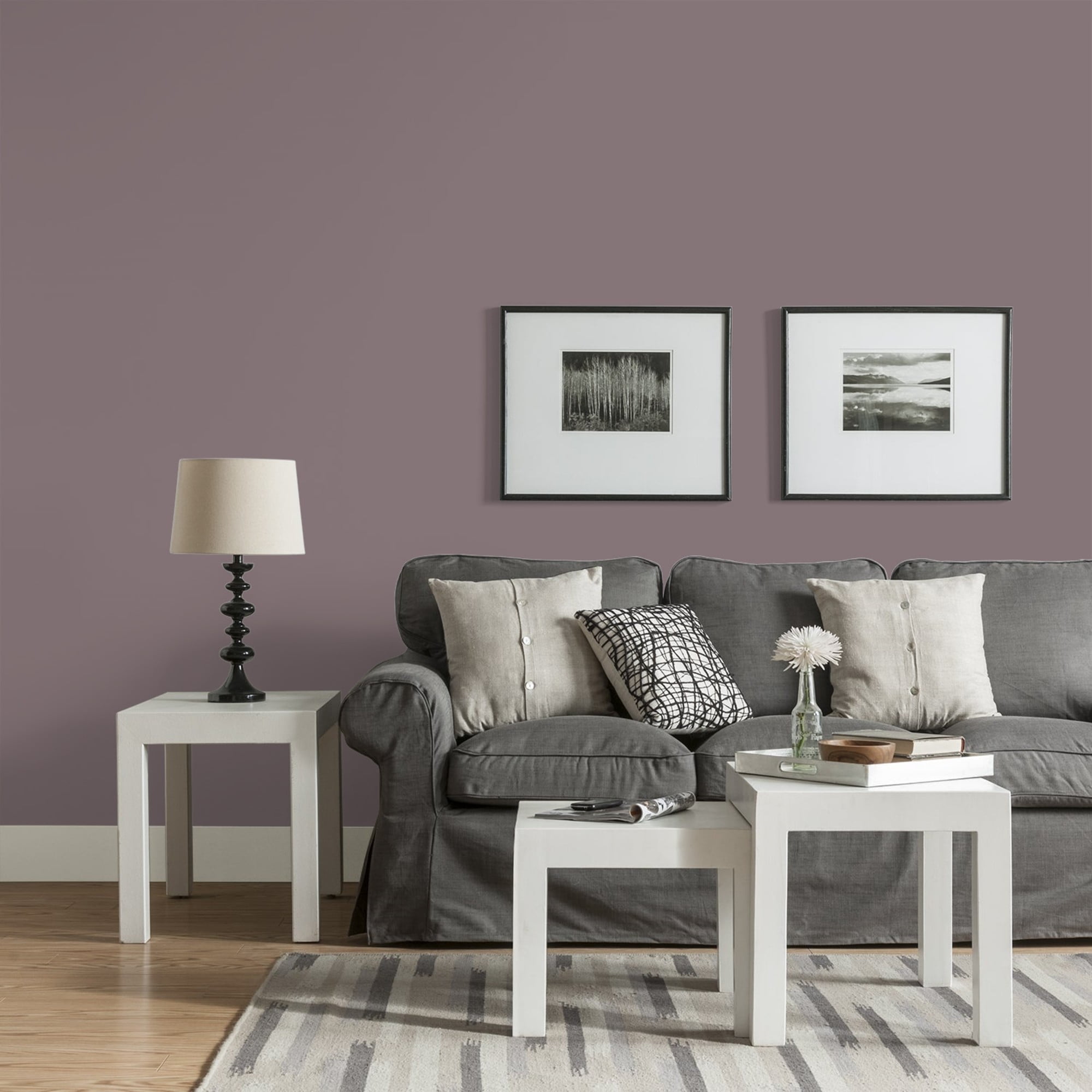 Glidden One Coat Choo Choo / Purple Eggshell Interior Paint with Primer, 1 Gallon