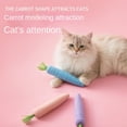 thumbnail image 2 of Carrot-Shaped Cat Toy with Bell, Interactive Teaser Wand for Indoor Play, Plush Chew and Scratch Accessory, 2 of 9