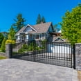 thumbnail image 4 of ALEKO Garden Steel Dual Swing 18 feet Driveway Gate Paris Style Black, 4 of 15