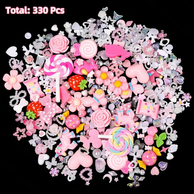 330 Pcs Junk Case Charms Kit, Junk Charms for Cases, Junk Phone Case Charm, Junk Case Kit Pink Charm Bulk Mixed Cute Slime Charms Set for DIY Crafts, Scrapbooking, Jewelry Making-S1 - 330 Pcs Junk Case Charms Kit, Junk Charms for Cases, Junk Phone Case Charm, Junk Case Kit Pink Charm Bulk Mixed Cute Slime Charms Set for DIY Crafts, Scrapbooking, Jewelry Making-S1 -