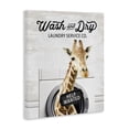 thumbnail image 3 of Stupell Industries Wash & Dry Laundry Giraffe Quotes and Sayings Painting Wrapped Canvas Canvas Art Print Wall Art, 36 x 48, 3 of 7