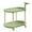 🌈 Green_Hot#1440, variant on Kuroiy Rolling Side Table with Wheels Cream | Mobile End Table Organizer | 2-Tier Plastic Nightstand | Portable Nesting Table for Living Room Bedroom Bathroom | 23.6in x 16.1in x 25.9in | 1 Piece