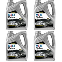 Mobil 1 Delvac Extreme High Performance, Full Synthetic Diesel Motor Oil 15W-40, 1 qt (4 pack)