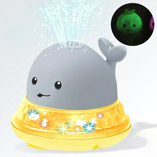 Water Spray Toy Automatical Luminous Whale Shower Spray Toy Bath Floating Toy