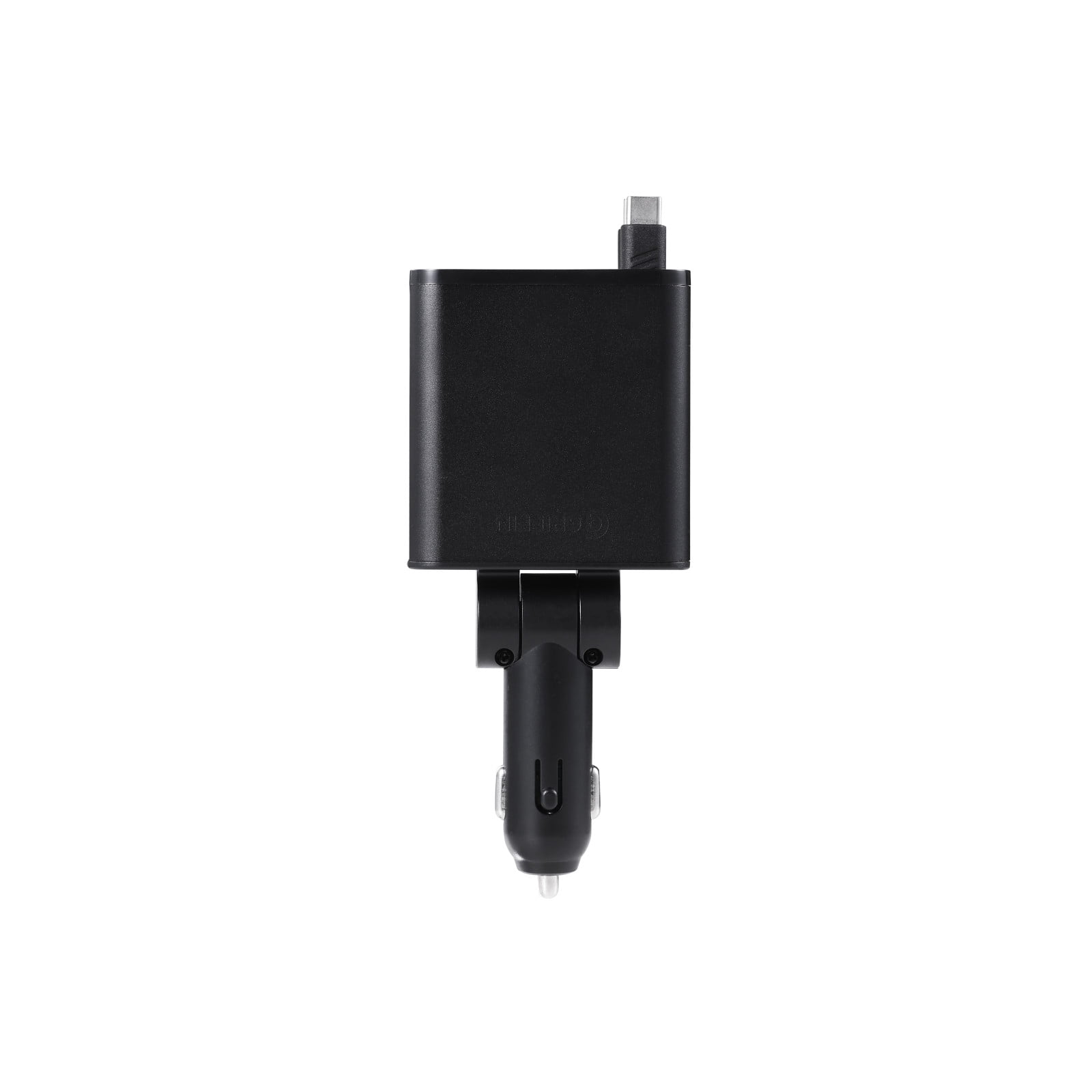 Griffin PowerJolt® 4-in-1 Travel Car Charger with Retractable USB-A & USB-C Cables, 45W Max Output, Fast Charging, Universal Compatibility, Quick Charge for iPhone, Android, and USB Devices