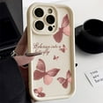 thumbnail image 4 of Liquid Silicone Case For iPhone 11 Case iPhone 15 12 13 14 16 Pro Max 7 8 Plus XS X XR SE 2020 2022 Butterfly Shockproof Cover 06DF21 For iPhone 16 Plus, 4 of 6