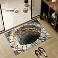 thumbnail image 6 of Stereoscopic Visual Effect Doormat - Quick Dry Absorbent Entrance Mat - Anti-Slip Bathroom Floor Rug - Contemporary Home Decor For Front Door Shower, 6 of 6