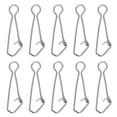 thumbnail image 1 of Unique Bargains 167Lbs Stainless Steel Fishing Snaps Swivels Clips Quick Change White 50 Pack, 1 of 6