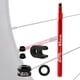 thumbnail image 3 of Extensor de válvula de vacío universal de neumático para bicicleta 80mm rojo Sharpla vástago de válvula sin cámara, 3 of 8