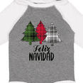 thumbnail image 4 of Inktastic Feliz Navidad Plaid Trees Boys or Girls Long Sleeve Baby Bodysuit, 4 of 5