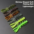 thumbnail image 5 of huanledash 10Pcs 7cm/2.45g Fishing Lure Good Flexibility High Elasticity Simulation Design Bright Color Bite Resistant Fishing Tackle TPE Floating Crawfish Soft Shrimp Bait Outdoor, 5 of 8