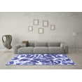 thumbnail image 3 of Ahgly Company Indoor Rectangle Abstract Blue Modern Area Rugs, 8' x 10', 3 of 4