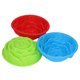 thumbnail image 1 of Juego de 3 piezas para hornear de forma creativa y delicias para fiestas, moldes de silicona para pasteles con diseño floral antiadherentes y de fácil liberación, 1 of 8