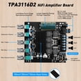 thumbnail image 2 of Placa amplificadora Bluetooth Daakro ZK-TB21 2.1 Ch 50 W+50 W+100 W, 2 of 7