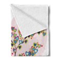 thumbnail image 2 of Love Soft Flannel Fleece Throw Blanket, Tree with Leaves and Hearts Love Adore Celebrating Anniversary Artwork Print, Cozy Plush for Indoor and Outdoor Use, 60" x 80", Multicolor, by Ambesonne, 2 of 5
