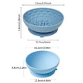 thumbnail image 2 of Suction Cup Dog Bowl, Slow Feeder Silicone Pet Dish with Non-Slip Base for Puppies, 5.9 Inch, BPA-Free, 2 of 10