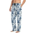 thumbnail image 4 of JSTEL Octopus Polka Dots Men's Sleepwear Mens Pajama Pants Bottoms with Pockets, XL, 4 of 6