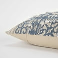 thumbnail image 3 of Rizzy Home Southwest Printed Corded Accents Cotton Decorative Throw Pillow Cover,20"x20", Blue/Natural, 3 of 3
