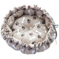thumbnail image 1 of Cómoda cama para perros y gato alfombril , cálida, redonda, de pata marrón Zulema Casa de la cama del gato, 1 of 7