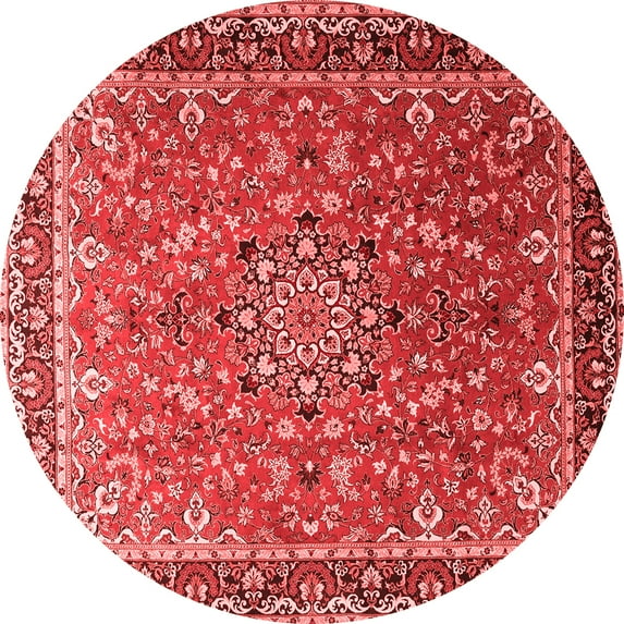 Ahgly Company Indoor Round Persian Red Traditional Area Rugs, 8' Round