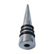 thumbnail image 1 of Tapón de botella de vino alargado con varilla de cinta de aleación de zinc de 6 piezas Tapón de botella de vino de bola redonda de acero inoxidable Columna roscada Tapón de botella cromado, 1 of 5