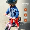 thumbnail image 5 of JOYSTAR 10"/12" Kids Balance Bike for Girls & Boys, Ages 18 Months to 5 Years, Toddler Balance Bike with Footrest & Adjustable Seat Height, First Birthday for Child (Black Blue Green Pink), 5 of 7