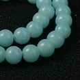thumbnail image 2 of U8MO 105 Mint Blue Glass Beads Bulk Jelly 8mm Round 32" Strand Jewelry Supplies, 2 of 2