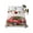 Multicolor, variant on Queen Flat Sheet Only Christmas Ball on Top Soft Microfiber Cooling Bedding Sheets Red Pickup Truck Christmas Tree Flat Bed Sheet