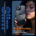 thumbnail image 3 of for iPhone 14 Phone Case, Shockproof for iPhone 13 Case,  Grade Drop Protection, Protective Hard Back Slim Translucent Case for i 13 Phone case/iPhone 14 case 6.1'', Frosted Black, 3 of 11